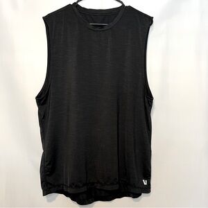 Vuori Men’s Strato Muscle Tee Performance Tank, Black, Size XL. 0153.